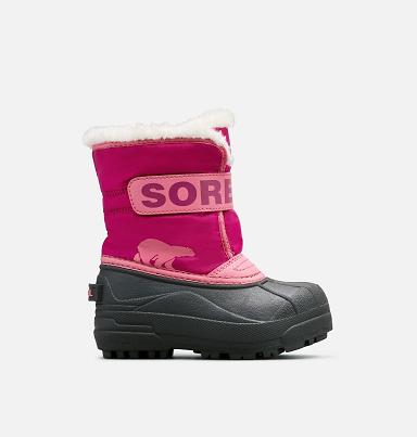 Sorel Snow Commander Boots - Kids Girls Boots Pink AU738524 Australia